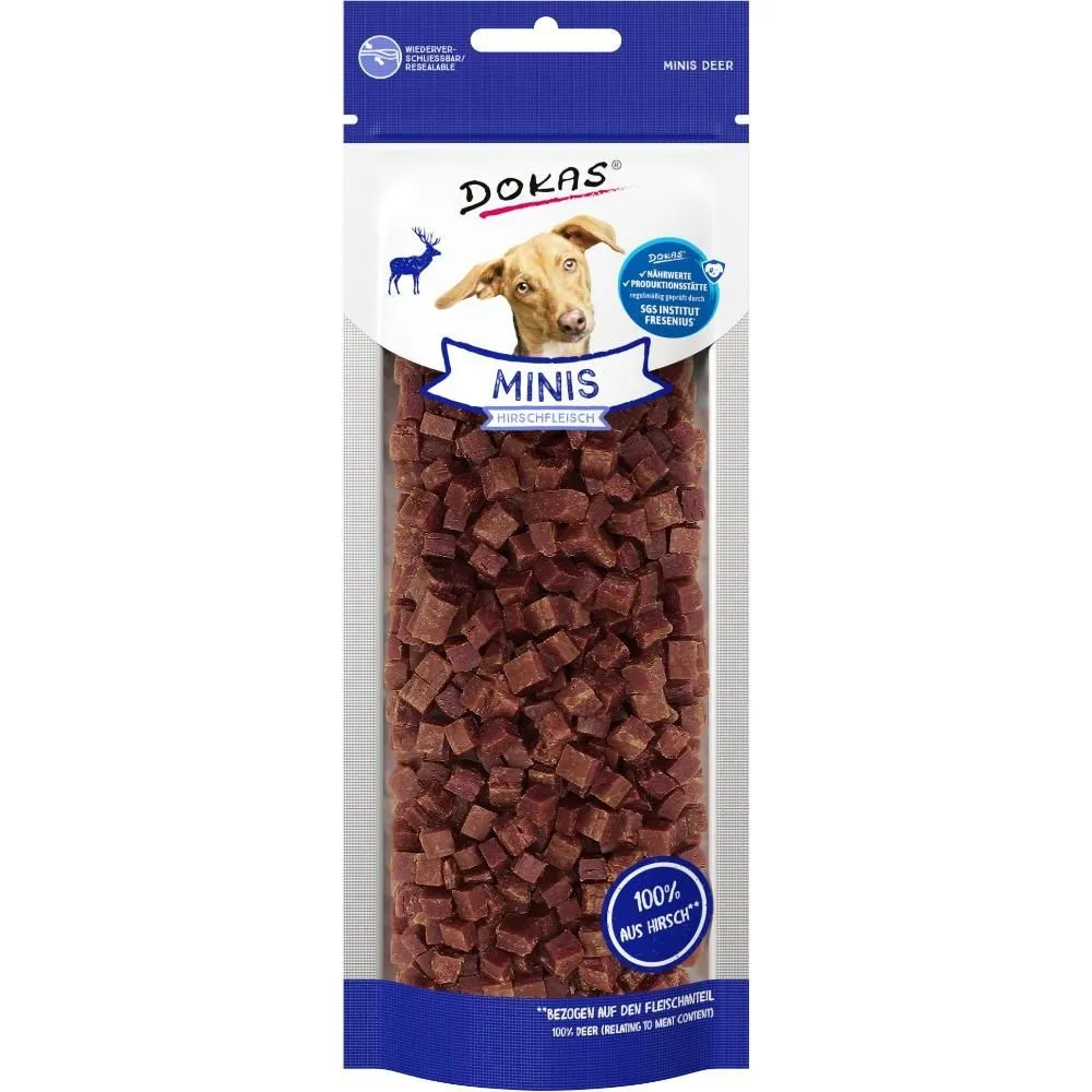 Dokas Minis krondyr 60 g - små sunde hundesnacks
